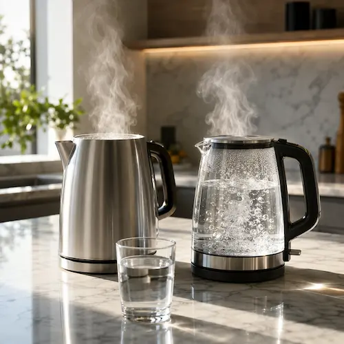 کتری برقی استیل و شیشهای