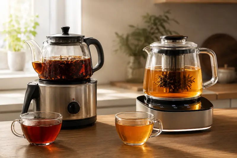 کیفیت چای در چای ساز دیجیتال و معمولی